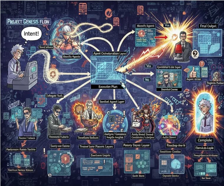 Visualizing Agentic UX: A FlowZap Blueprint for Multi-Agent Orchestration