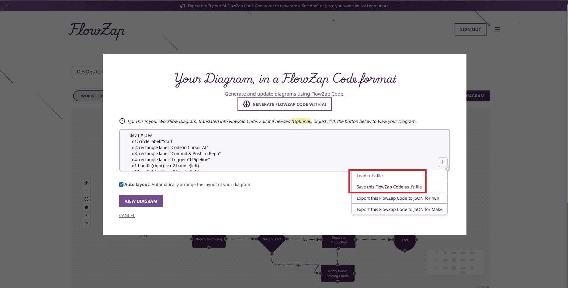 FlowZap dévoile le nouveau .fz : Diagrams as Code pour les Diagrammes de Séquence et les Workflows IA-Native