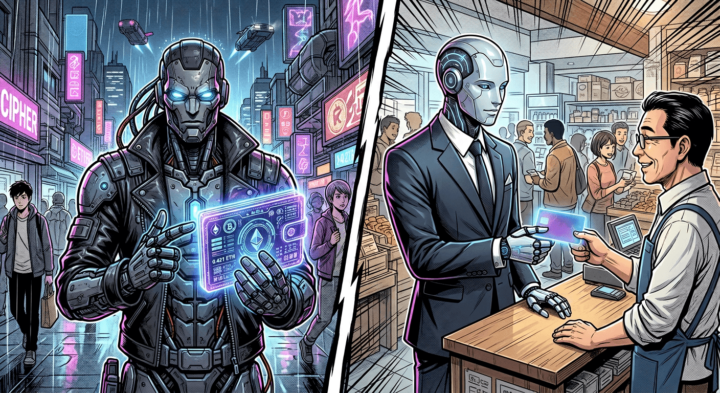 Coinbase ou Stripe : deux architectures différentes pour les paiements agent-à-agent ou médiatisés par un agent